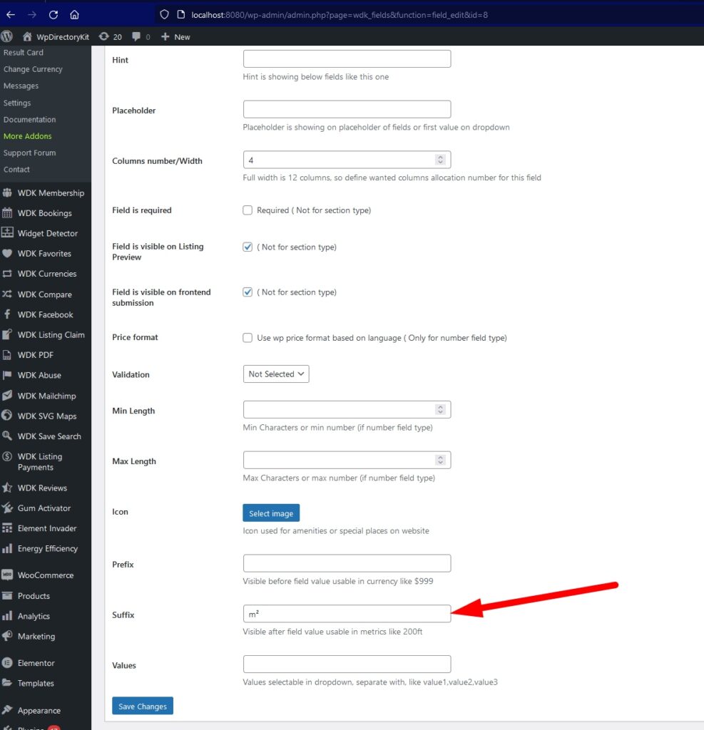 how-to-change-the-m2-to-sqft-wp-directory-kit